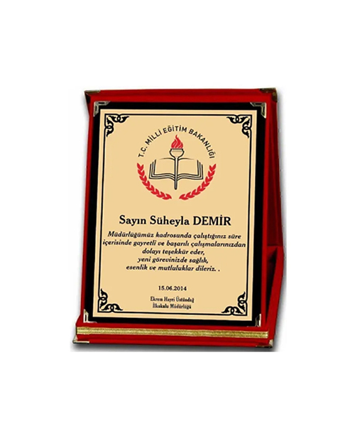 kristal plaket model